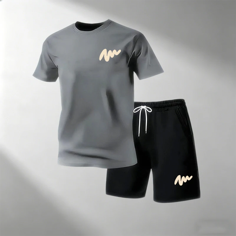 Home Gym Furniture - Fashion Men's Street T-Shirts Sets 2