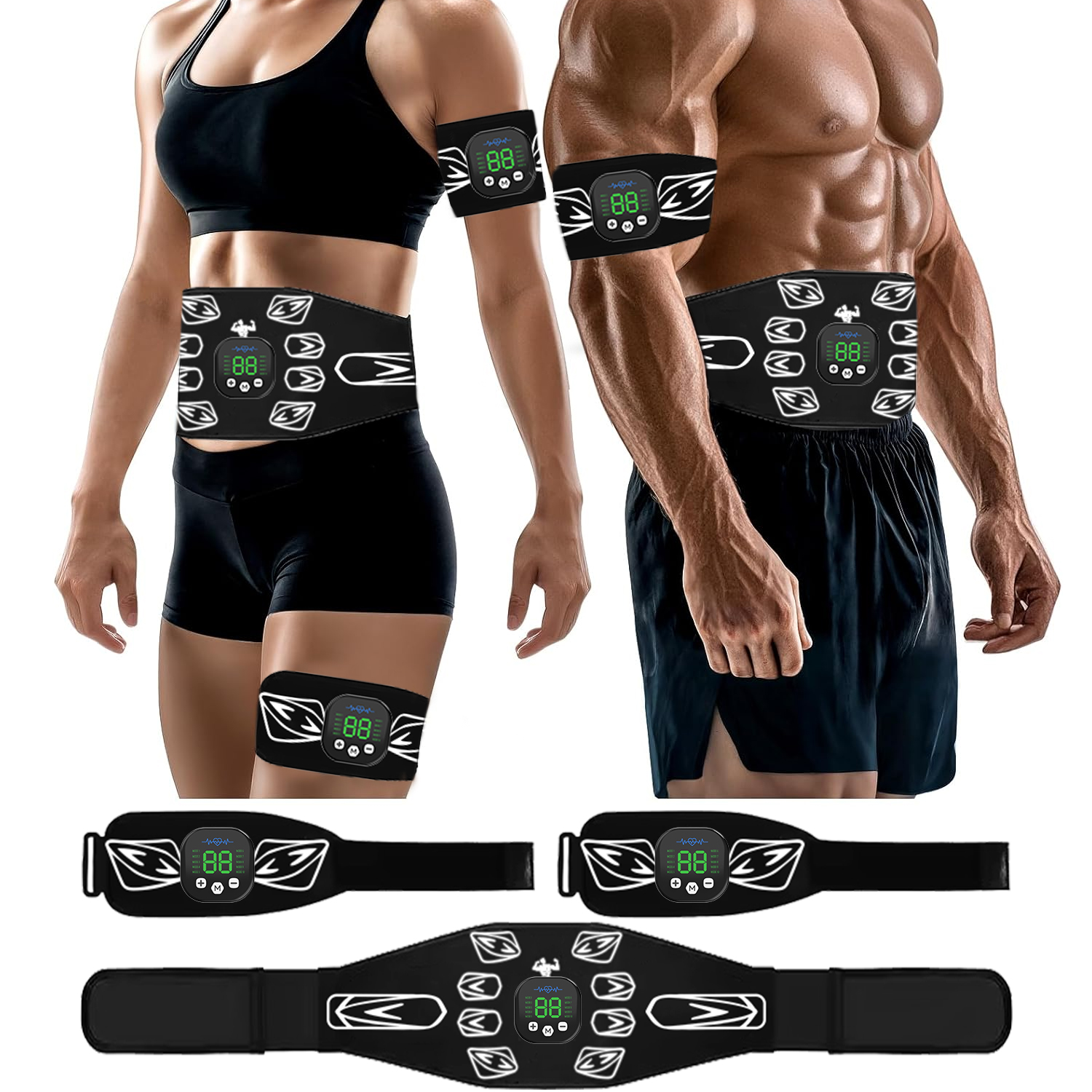 Leg Home Gym Workout - EMS Muscle Stimulator Abdominal Trainer Abs