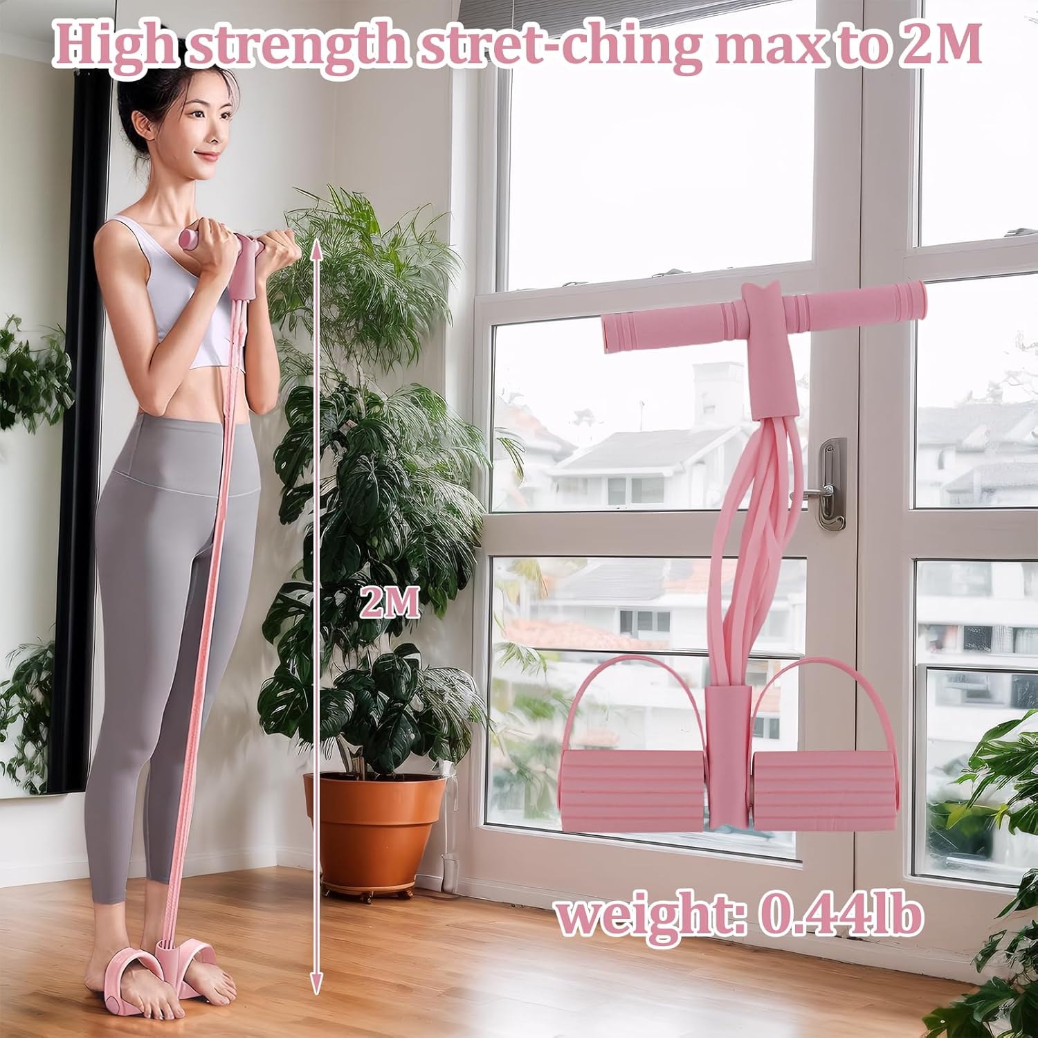 Home Gym Gear - Portable Pilates Magic Circle with Elastic
