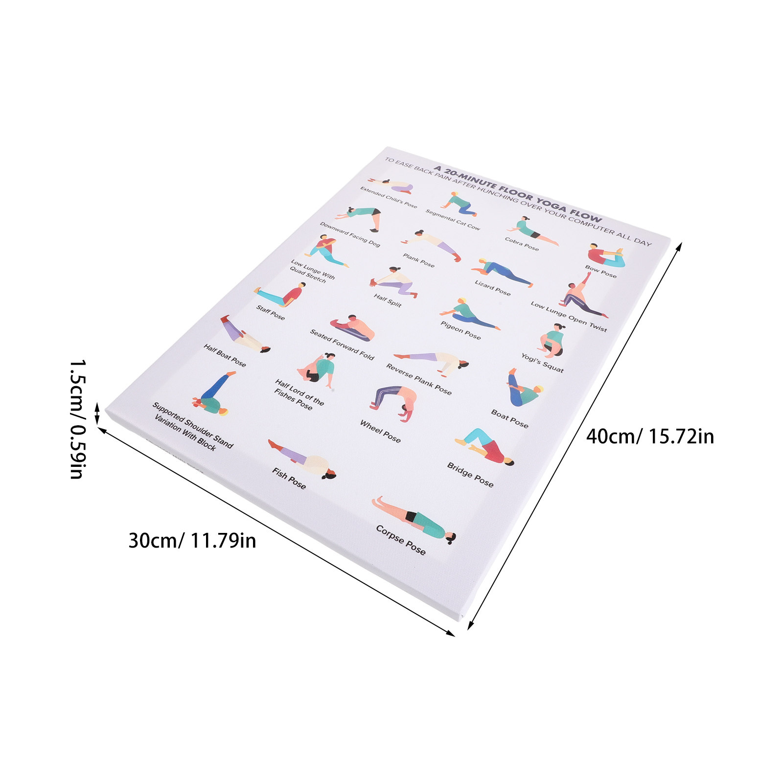 Yoga Poses Poster Wall Art Woo - Home Gym Furniture 리뷰 및 가격