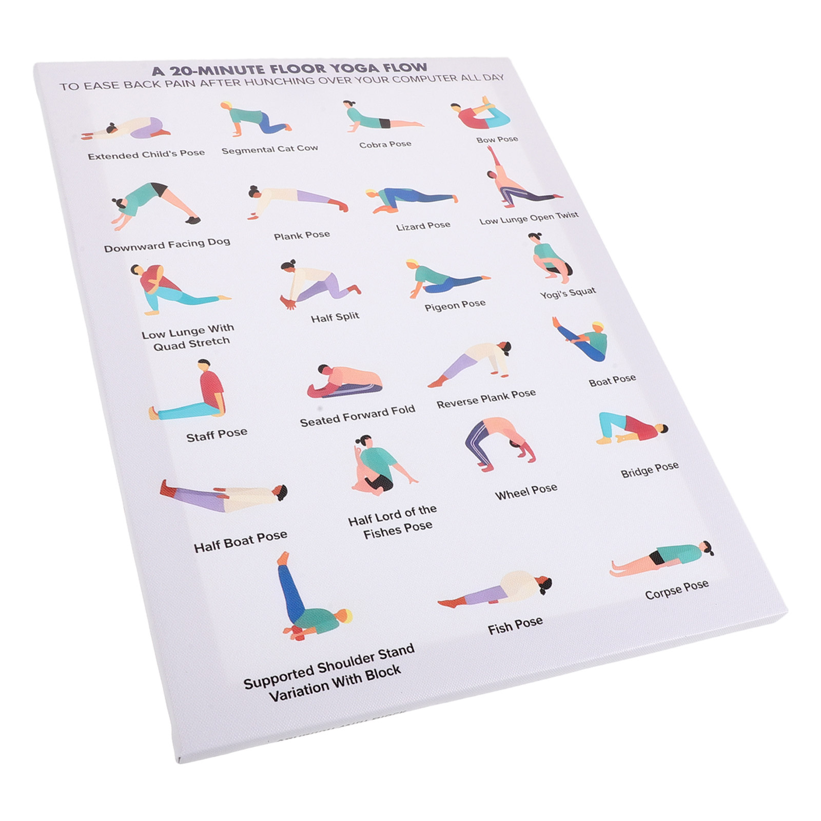 Yoga Poses Poster Wall Art Woo - Home Gym Furniture 리뷰 및 가격