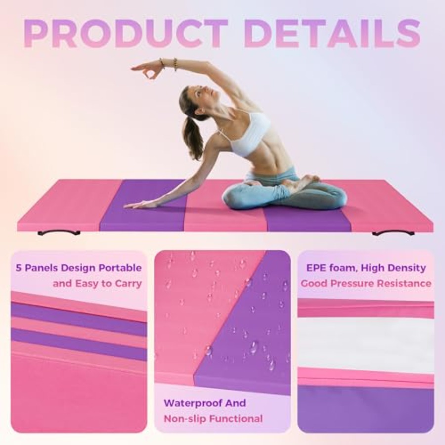 Folding Gymnastics Mat, Exerci - Home Gym Pilates 리뷰 및 가격