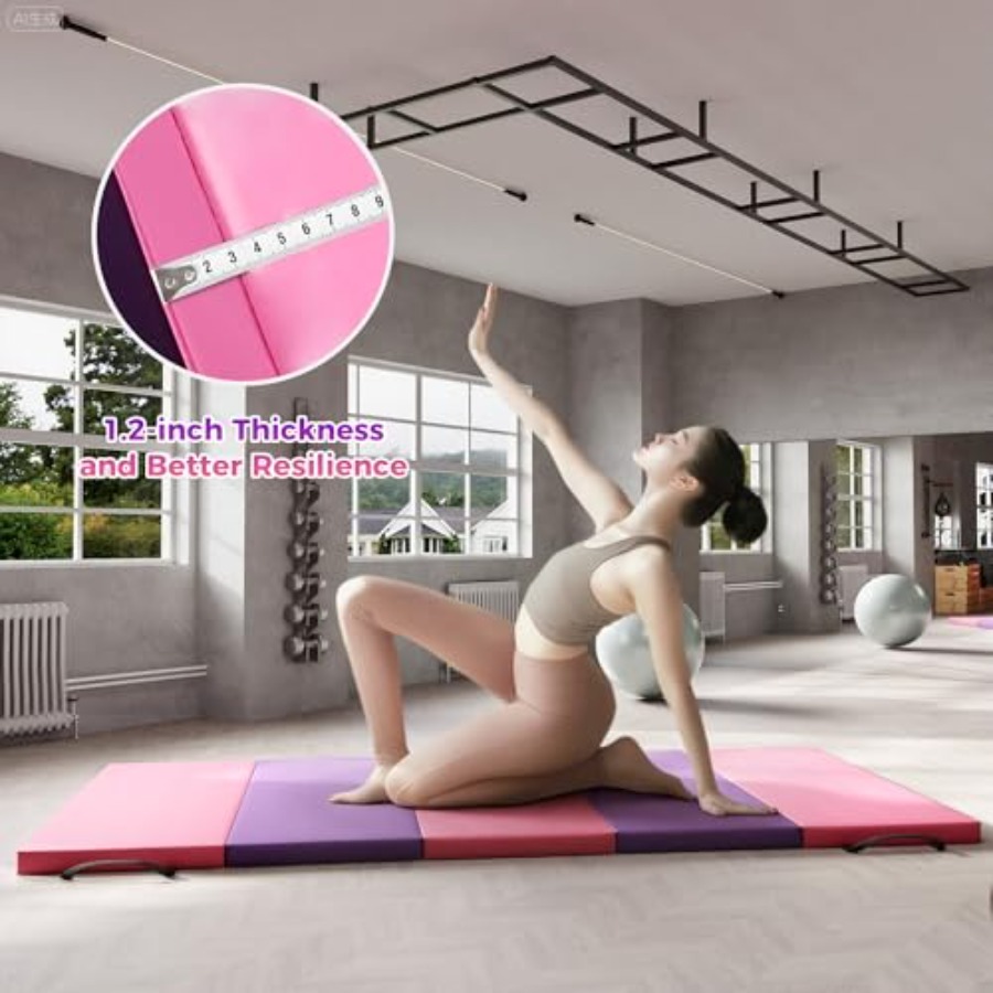 Folding Gymnastics Mat, Exerci - Home Gym Pilates 리뷰 및 가격