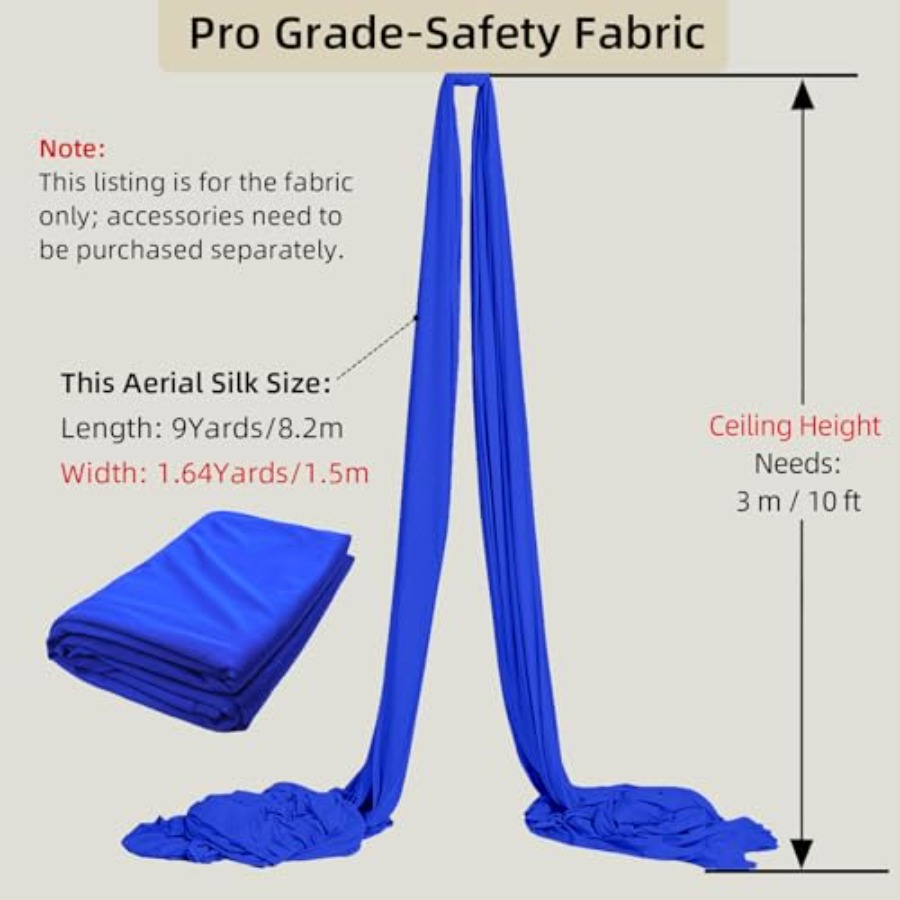 Aerial Silks Fabric 9 Yards 8. - Yoga Trapeze Swing 리뷰 및 가격