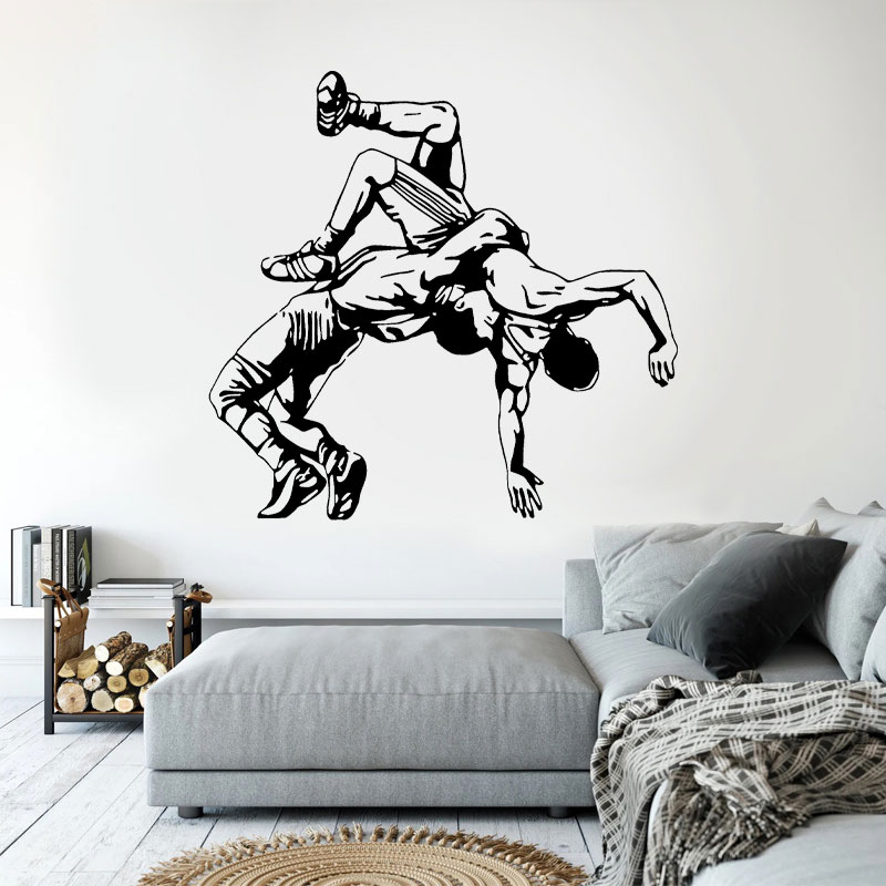 Wrestling Throw Wall Decals Vi - Home Gym Furniture 리뷰 및 가격