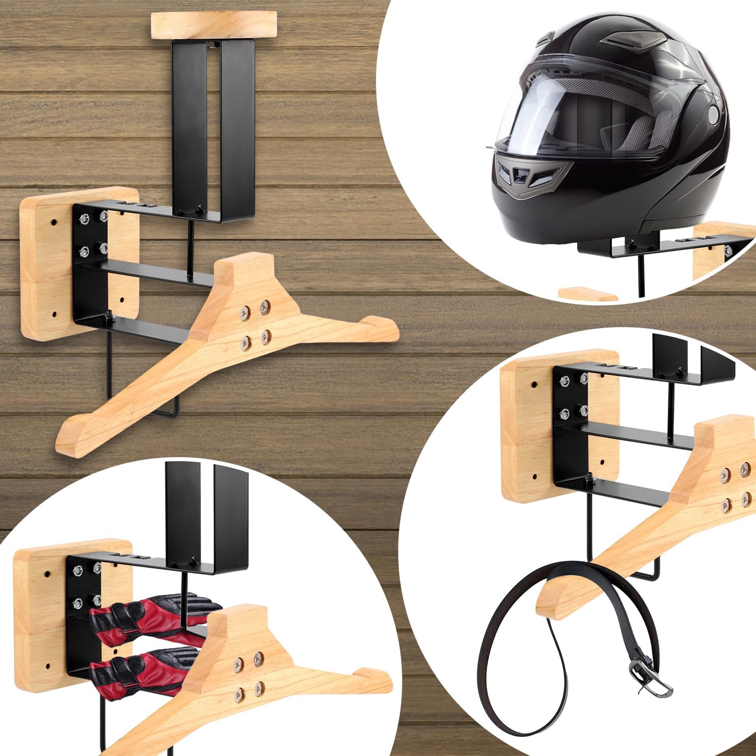 Wood Motorcycle Helmet Holder  - Home Gym Furniture 리뷰 및 가격
