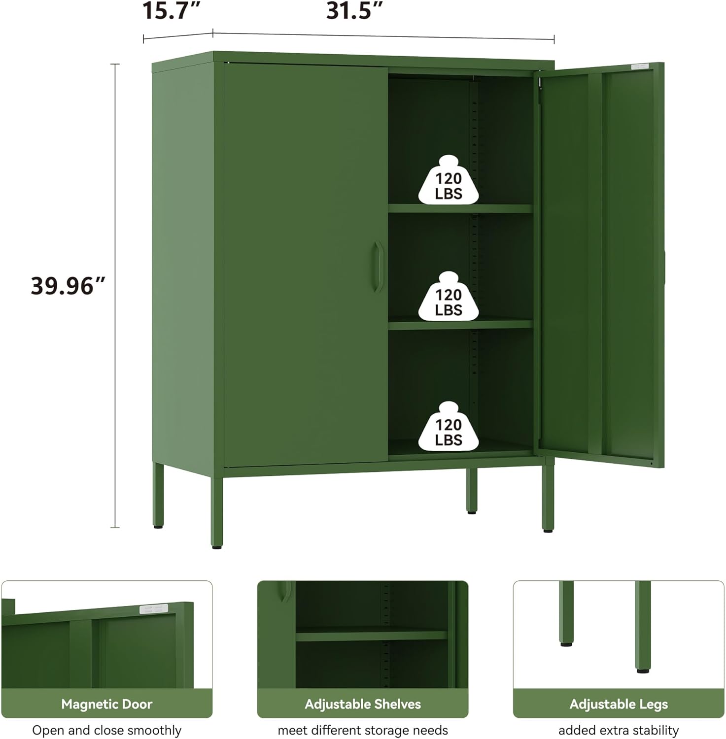 Metal Cabinet with 2 Doors and - Home Gym Minimalist 리뷰 및 가격