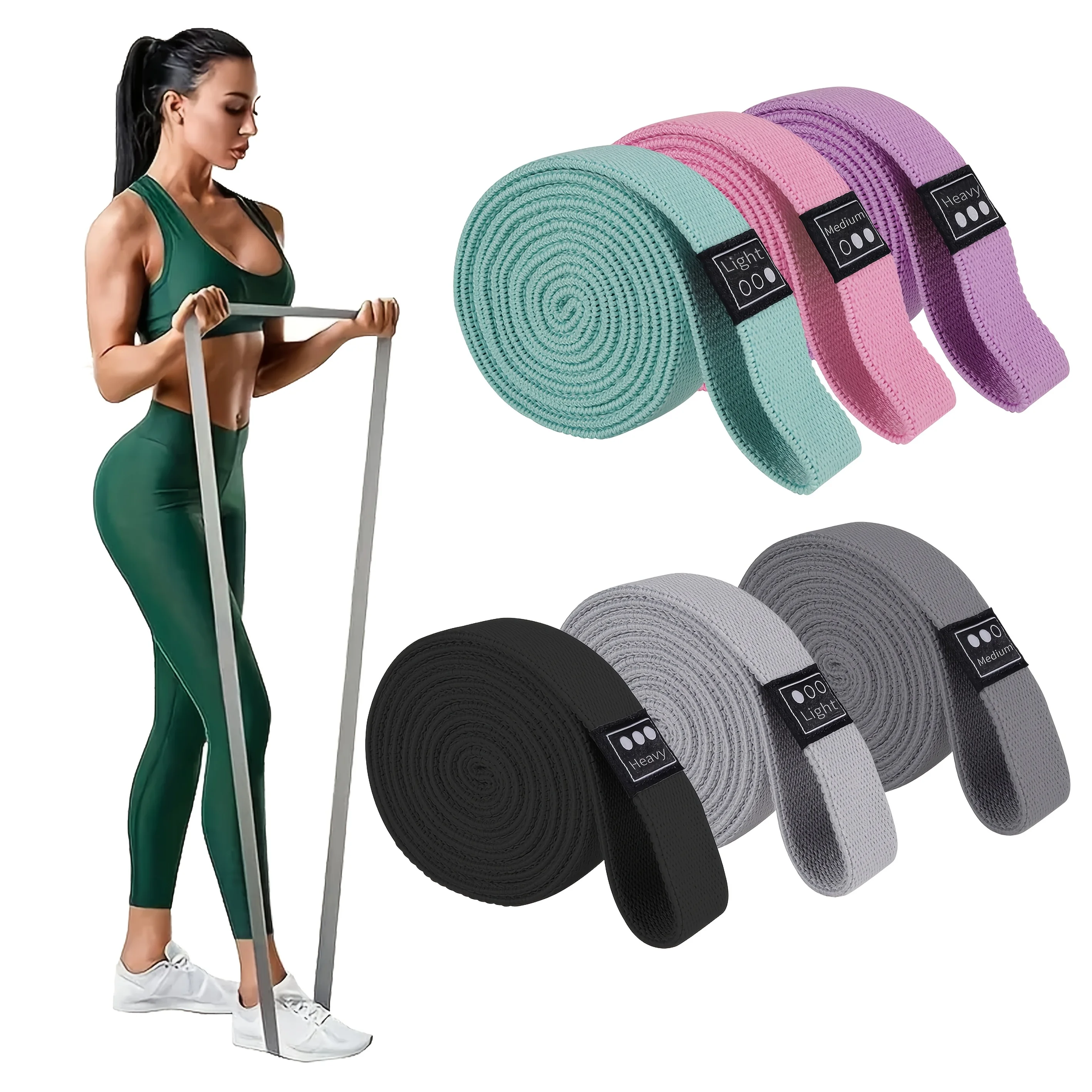 Resistance Bands Set, Knitted  - Home Gym Set 리뷰 및 가격