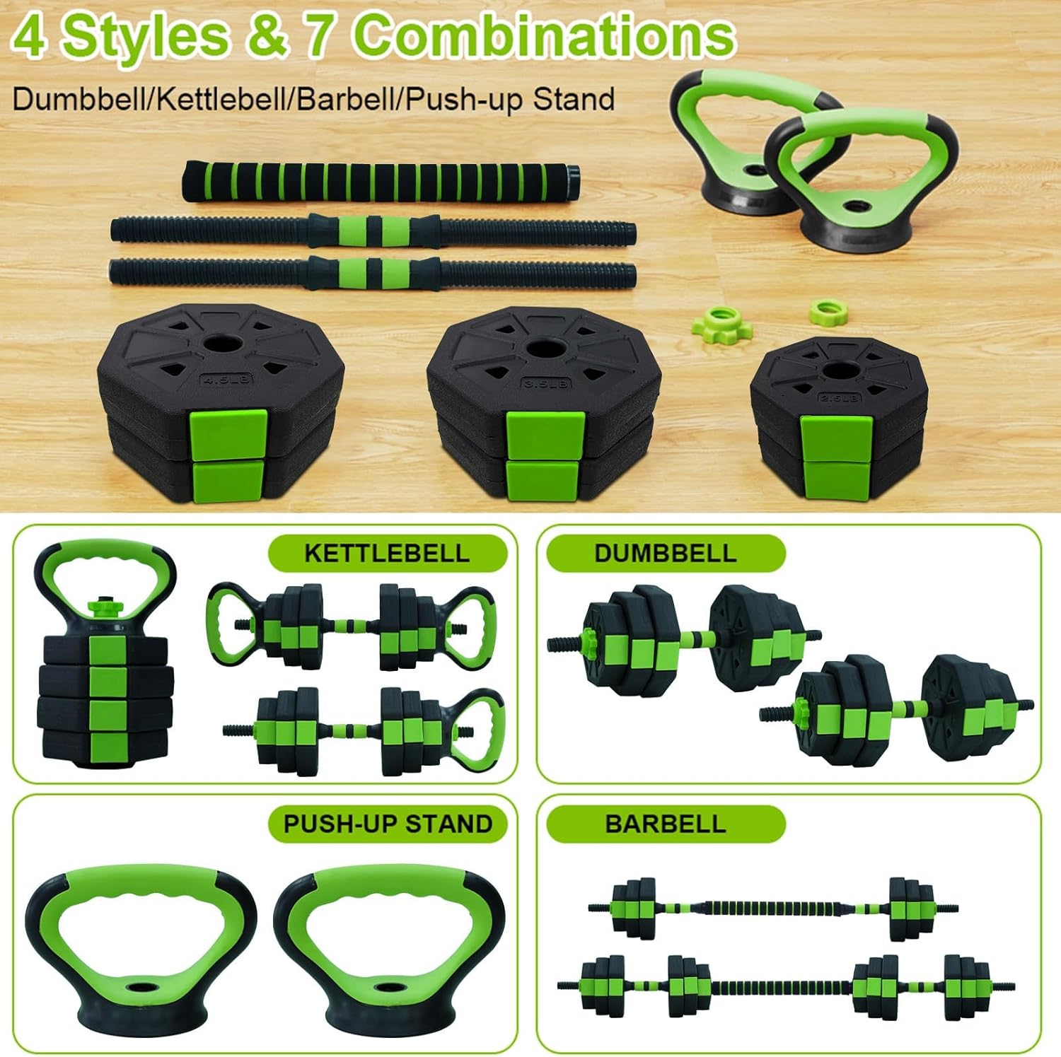 66lbs/88lbs Weight 4 in 1 Adju - Home Gym Furniture 리뷰 및 가격