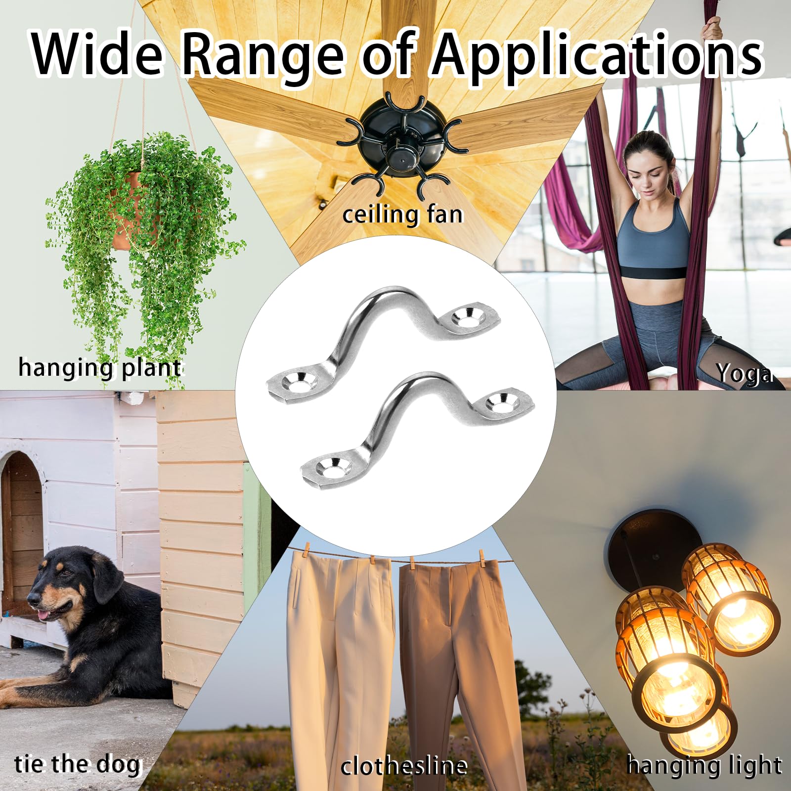 1/3/5pcs Hook Eye Plate Heavy  - Yoga Trapeze Swing 리뷰 및 가격