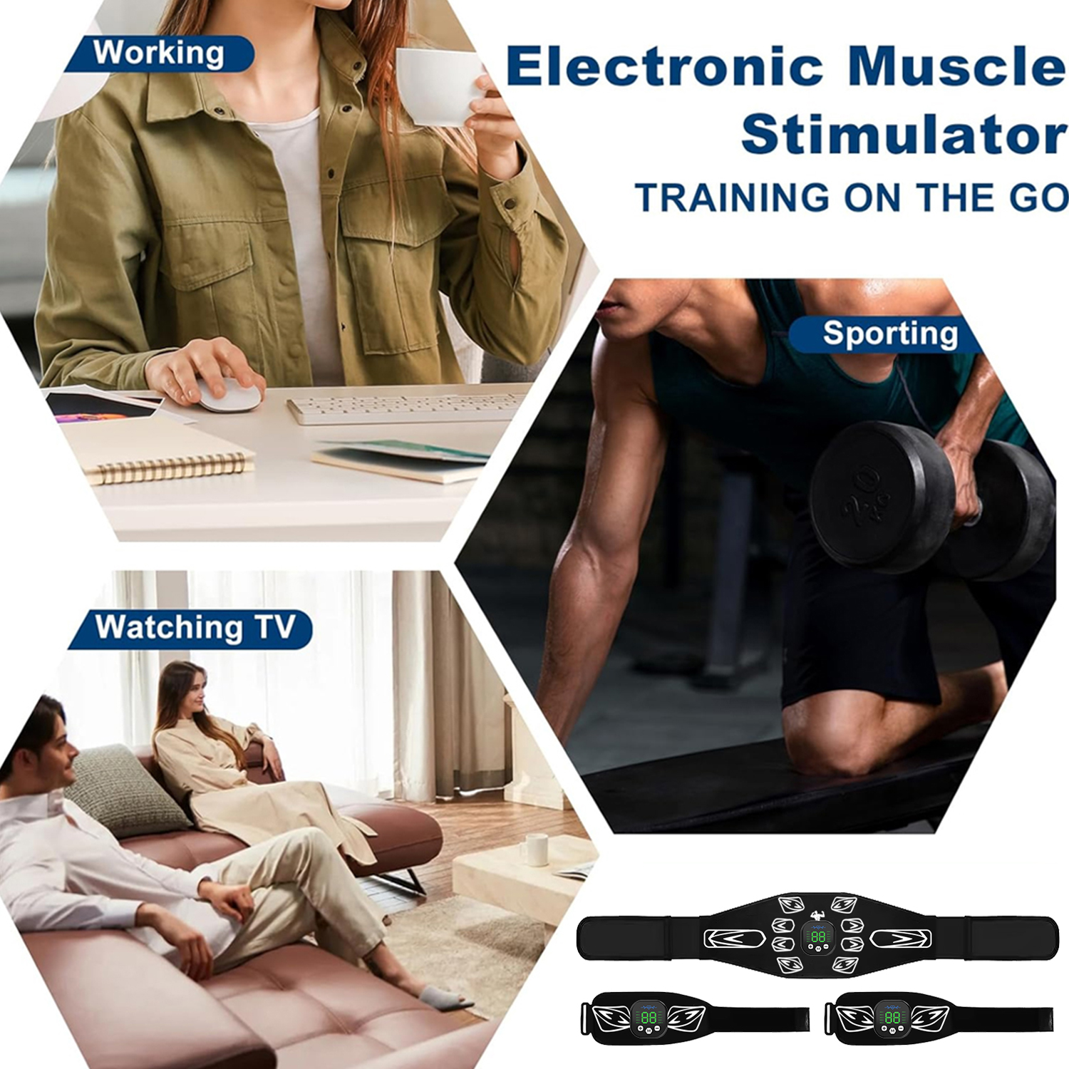 EMS Muscle Stimulator Abdomina - Leg Home Gym Workout 리뷰 및 가격