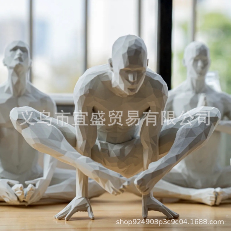 Yoga Man Figurine Minimalist H - Home Gym Minimalist 리뷰 및 가격