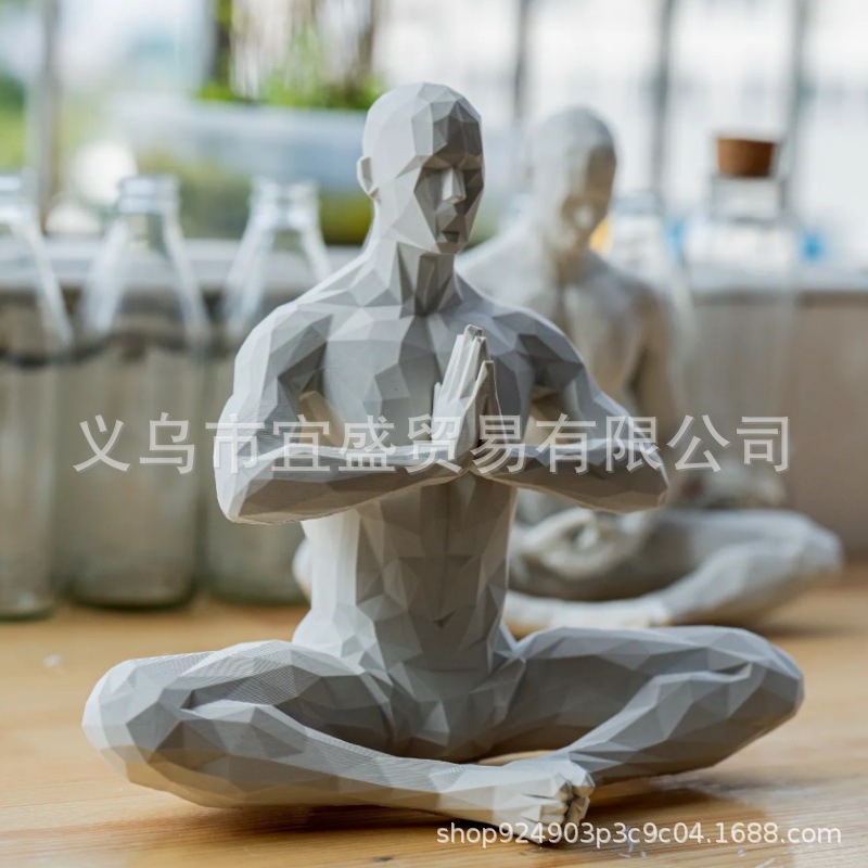 Yoga Man Figurine Minimalist H - Home Gym Minimalist 리뷰 및 가격