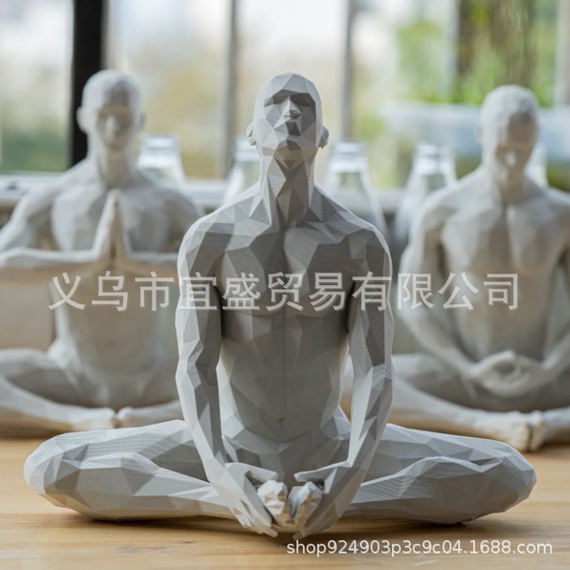 Yoga Man Figurine Minimalist H - Home Gym Minimalist 리뷰 및 가격