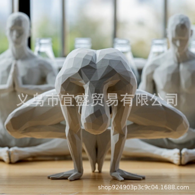 Yoga Man Figurine Minimalist H - Home Gym Minimalist 리뷰 및 가격