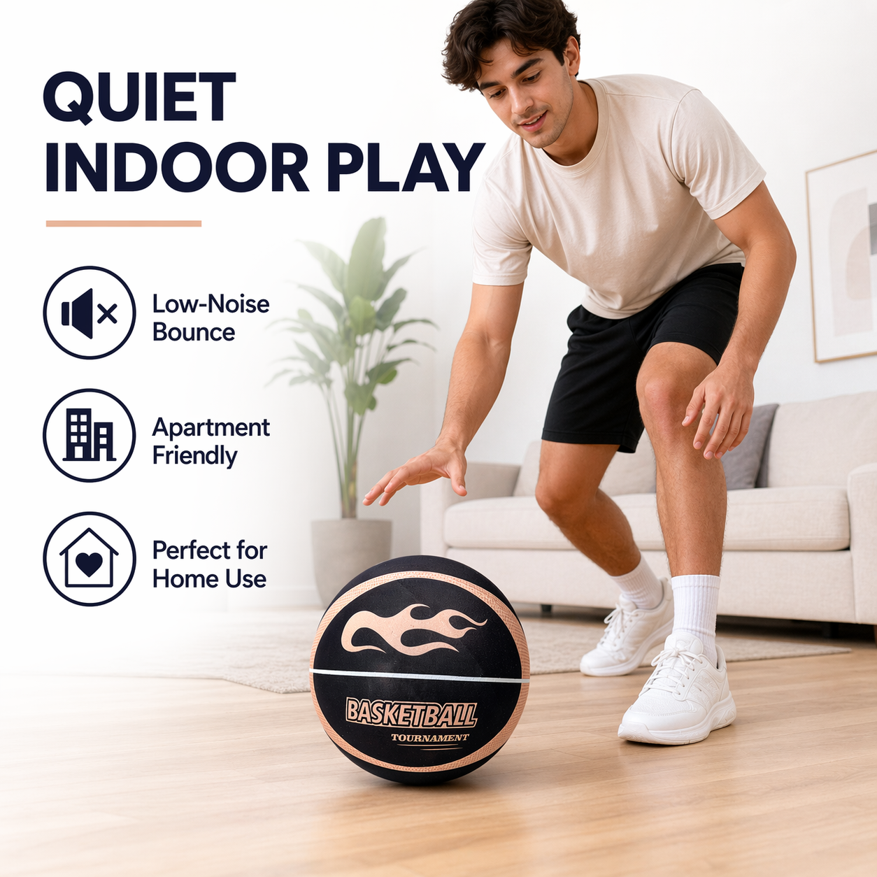 Fabric Cover Silent Basketball - Home Gym Fitness 리뷰 및 가격