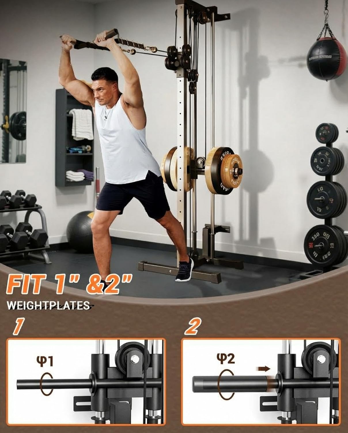 Wall Mount Cable Station Dual  - Home Gym Furniture 리뷰 및 가격