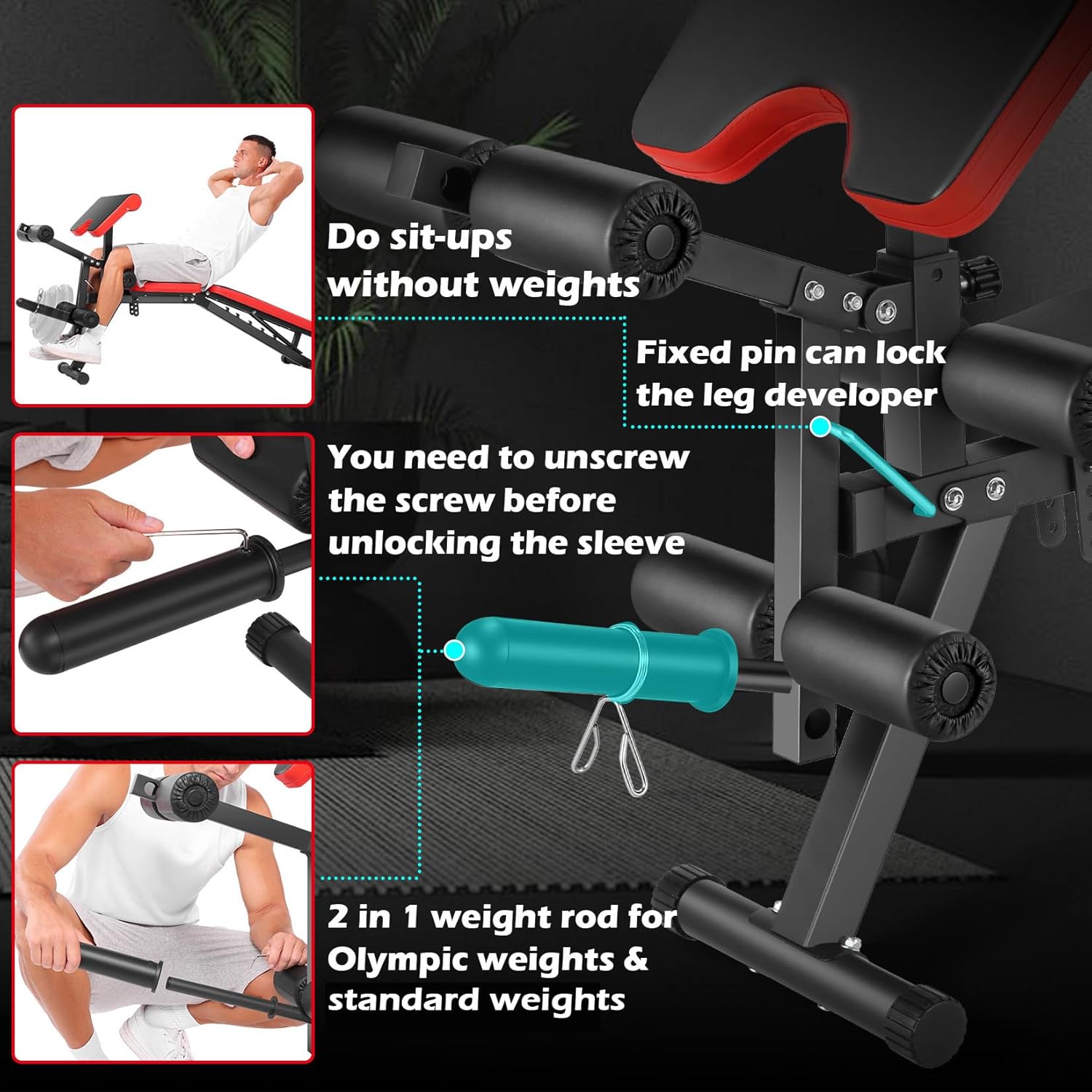 Home Gym Workout Bench - Metal - Leg Home Gym Workout 리뷰 및 가격