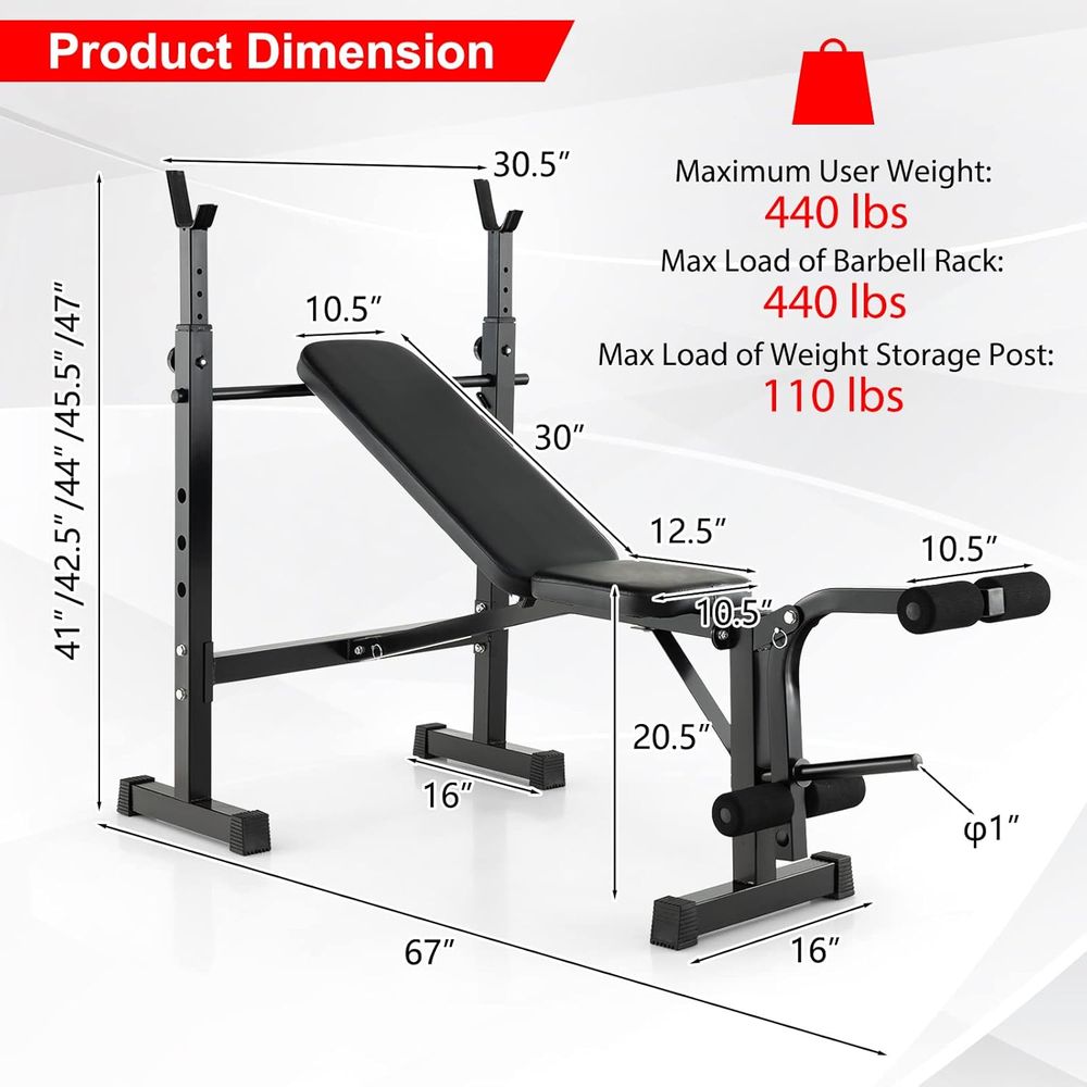 Versatile Home Gym Bench with  - Home Gym Set 리뷰 및 가격