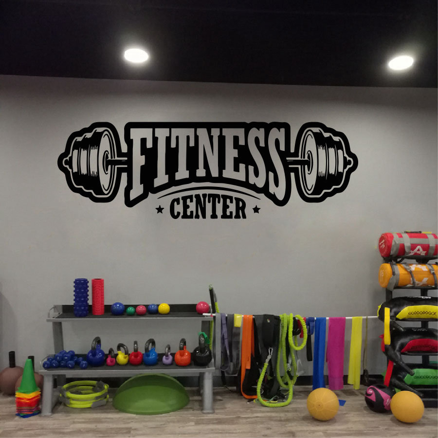 Gym vinyl decor wall decal fit - Home Gym Furniture 리뷰 및 가격