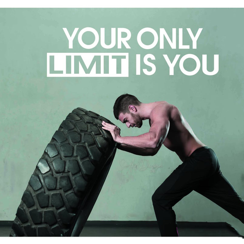 Your only limit is you - Wall  - Home Gym Furniture 리뷰 및 가격