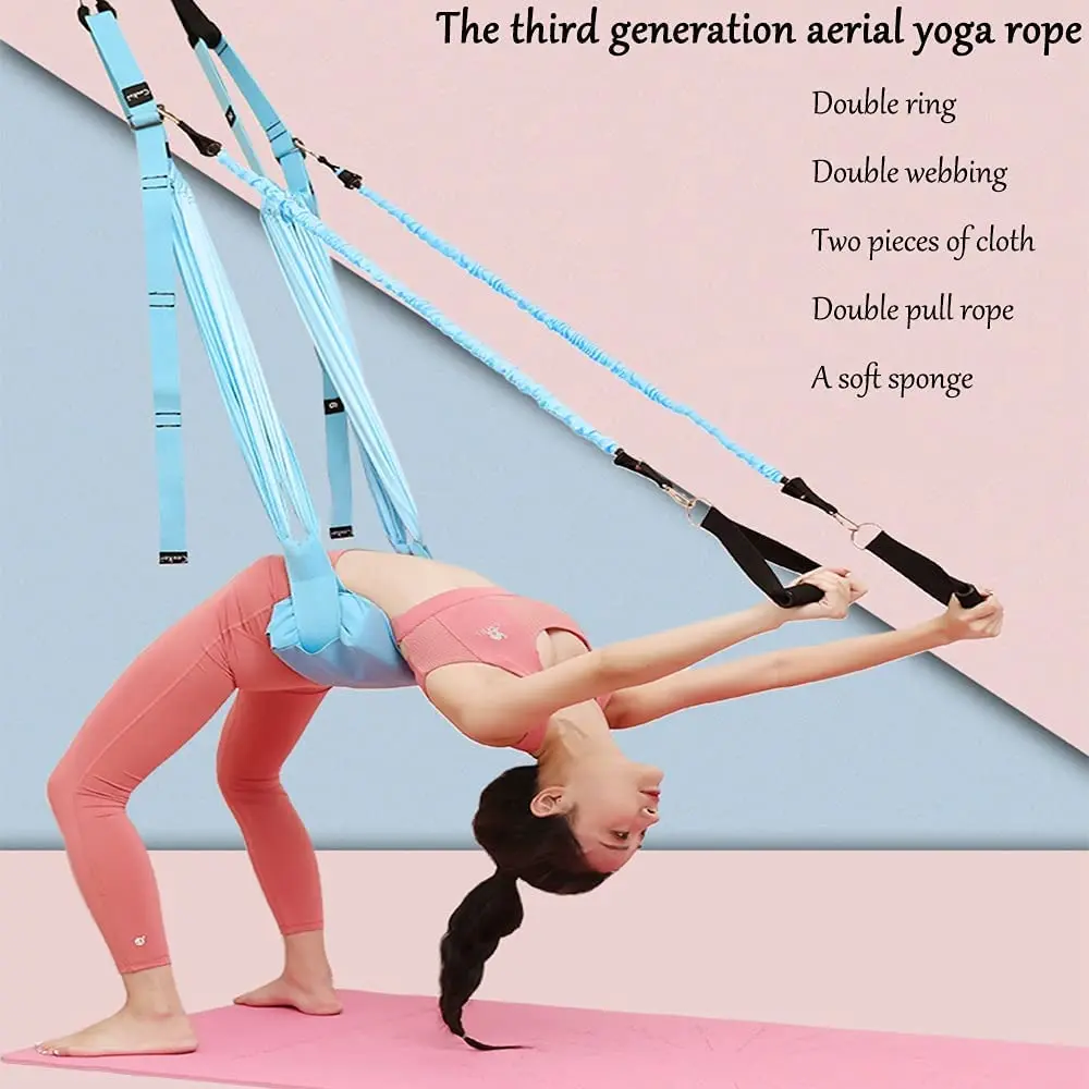 Adjustable Aerial Yoga Strap E - Yoga Trapeze Swing 리뷰 및 가격